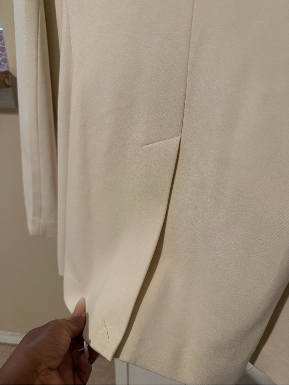 Max Studio Cream Two-Piece Tailored Blazer and Trousers - Picture 9 of 10